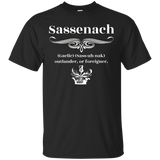 Sassenach Gaelic Sass-uh-nak Outlander or Foreigner T-Shirt_Black