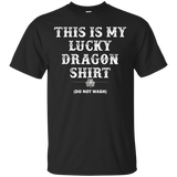 This Is My Lucky Dragon Shirt Funny Winged Creature Gift_Black