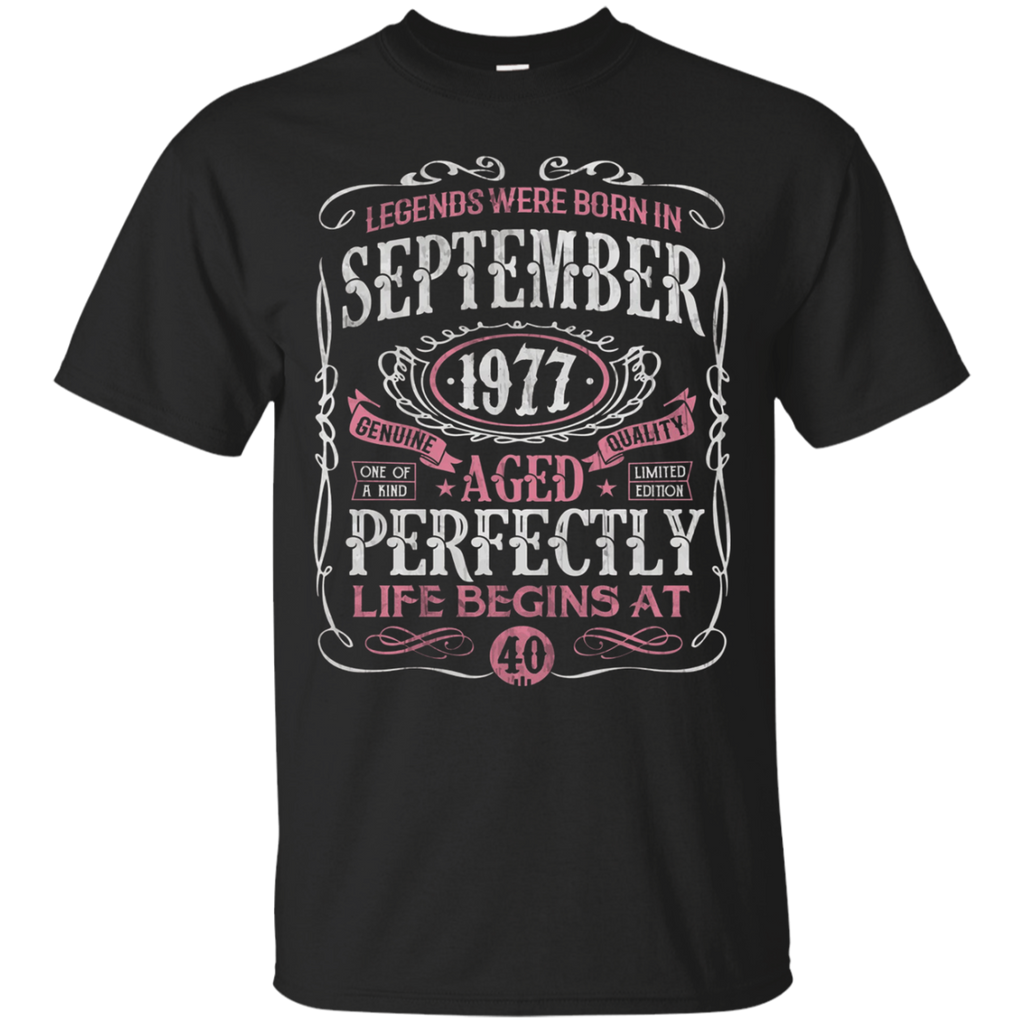 Legends Were Born In September 1977, 40th Birthday Gift Tee