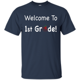 Welcome To 1st Grade T Shirt School Teacher Apple_black=