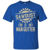 Sawdust Is Man Glitter Funny Woodworking T Shirt_Black