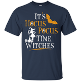 Halloween It's Hocus Pocus Time Witches Shirt Funny Hallowee_black=