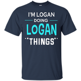 I'm Logan Doing Logan Things Funny First Name T-shirt_black=