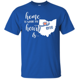 Ohio Home T-Shirt - Home is Where the Heart Is!_Black