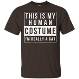 I'm Really A Cat Costume Halloween Shirt Funny Gift