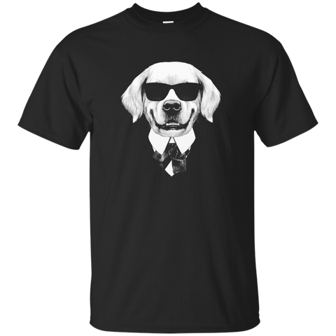 Cute Golden Retriever Face - Golden Retriever Lover T Shirt_navy