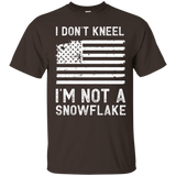 I Don't Kneel - I'm Not A Snowflake Distressed T-shirt_black