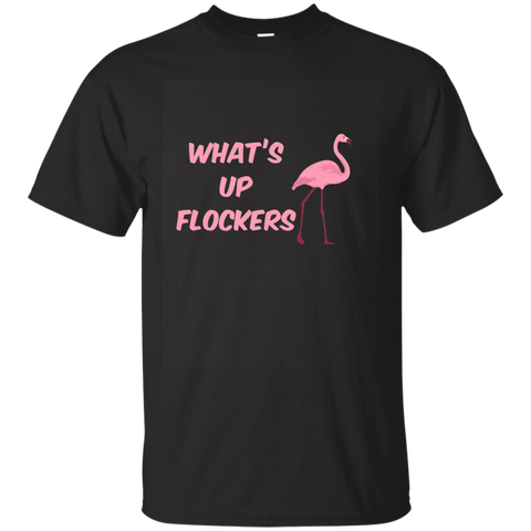 What's Up Flockers Pink Flamingo T-shirt_asphalt=