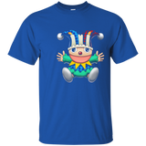 Happy Birthday Clown And Angel Funny Quote Cartoon T-shirt_navy