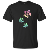 Sea Turtle T Shirt - Tropical Hawaiian Tee_Black