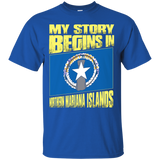 Story Begins In Northern Mariana Islands T-shirt_black=