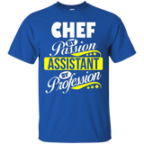 Chef By Passion Assistant By Profession T Shirt_black