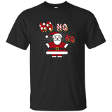 Retro Santa Ho Ho Ho Shirt, Cute Funny Christmas Gift_Black