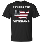 Celebrate Veterans Day Political Us Flag American Pride Tee_black