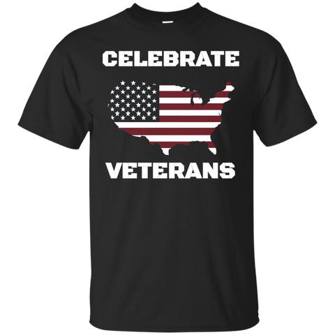 Celebrate Veterans Day Political Us Flag American Pride Tee_black