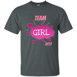 Team Girl Baby Shower Gender Reveal Party Cute Pink Gift_Navy