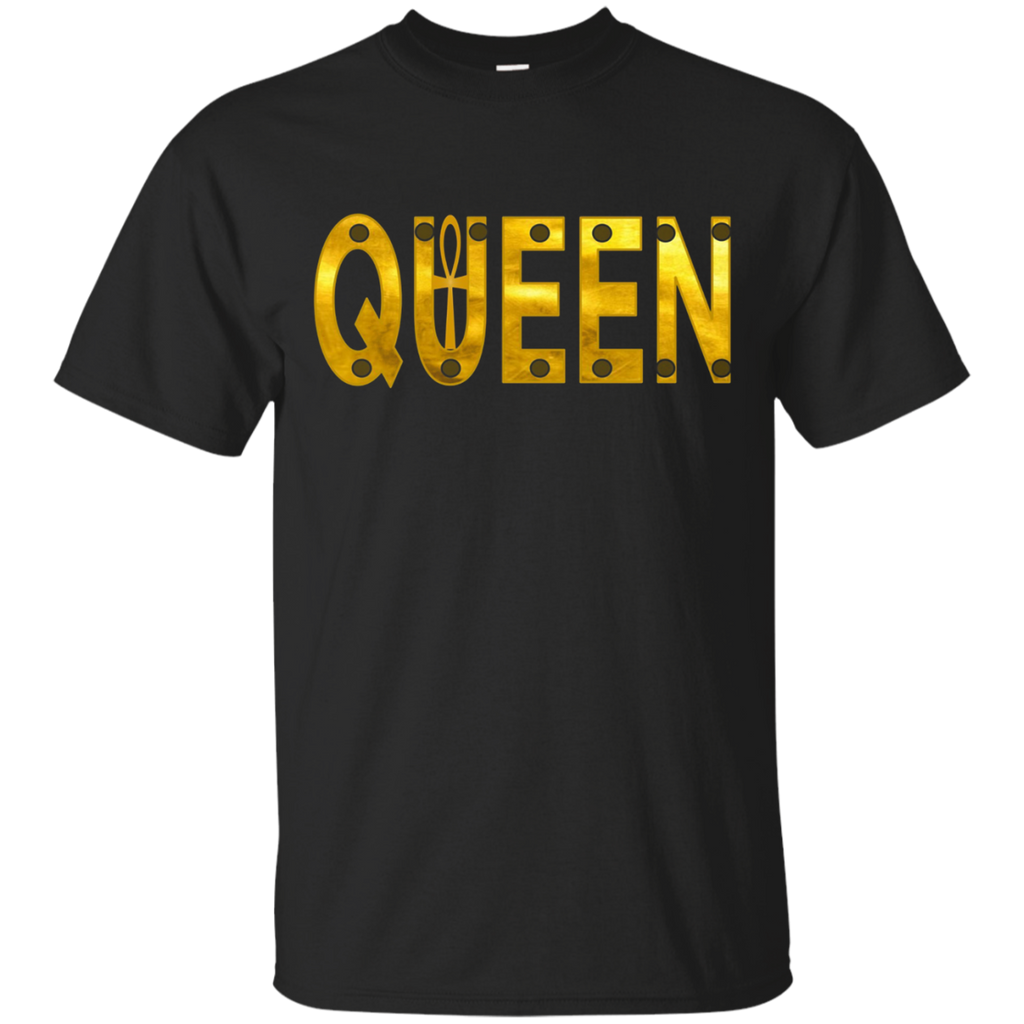 QUEEN WIFE WOMAN T-SHIRT WITH EGYPTIAN ANKH_Black