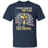 American Flag I Stand For The Flag Christian Patriotic Shirt_black