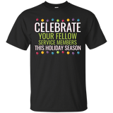 Celebrate Your Service Members This Holiday Season T-shirt_black