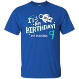 It's My Birthday I'm Turning 9 T-shirt 9th Astronaut Kids