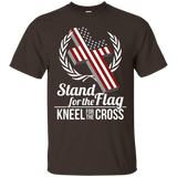 I Stand For The Flag And Kneel For The Cross T Shirt_black=