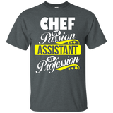 Chef By Passion Assistant By Profession T Shirt_black