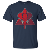 Womens Elephant Delta Triangle Sigma Red Theta T-Shirt_Black