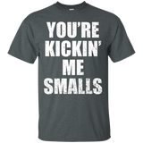 You're Kickin Me Smalls - Funny Pregnant Women Shirt_Black