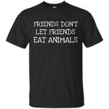 Don't Eat Animals- Green Vegan Healthy Eaters T-shirt_black