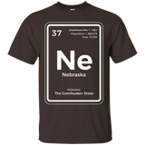 Nebraska T Shirt Periodic Table Cornhusker State_Black