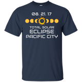 PACIFIC CITY OREGON Solar Eclipse Souvenir Gift T Shirt_Black