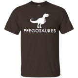 Womens Pregosaurus Funny Maternity T Shirt_Black