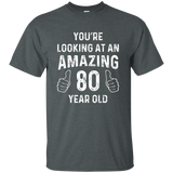 Amazing 80th Birthday Gift Funny 80 Year Old Bday Joke Shirt_black=