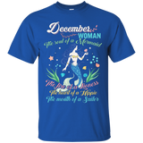 December Woman The Soul Of A Mermaid Glitter T-shirt_black