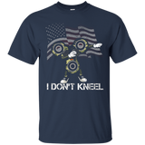 I Don't Kneel American Flag Dab Fidget Spinner Shirt_black