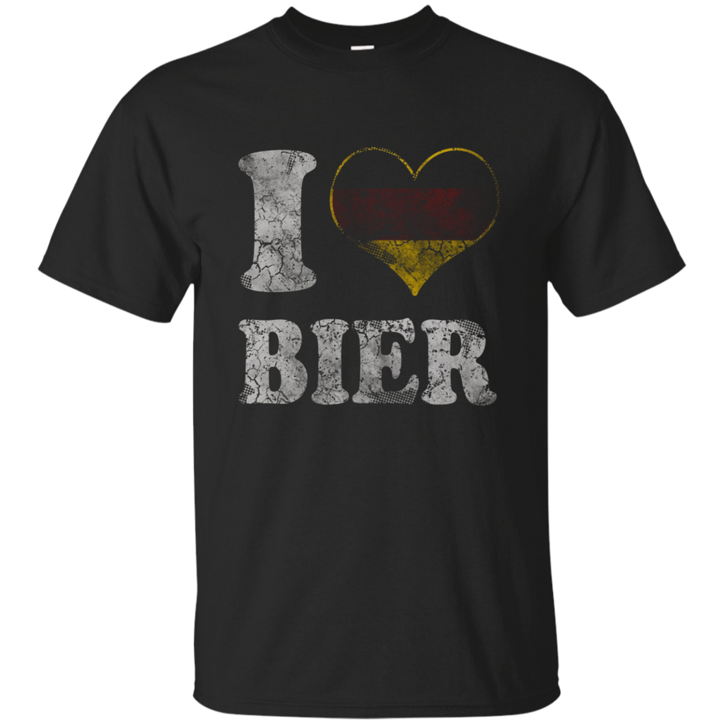 Oktoberfest I Heart German Bier Germany Shirt_Black
