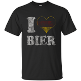 Oktoberfest I Heart German Bier Germany Shirt_Black