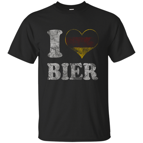 Oktoberfest I Heart German Bier Germany Shirt_Black