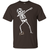 Halloween Dabbing Skeleton Football Shirt Dabbing Soccer Tee_black