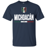 Michoacan Mexico T-shirt Mexican Flag Tee Souvenir Travel_Black