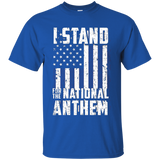 I Stand For The National Anthem - Veteran Flag Pride Tshirt_black