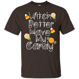 Funny Halloween T-shirt Witch Better Have My Candy Cute Tee_black=