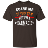 Scare Me If You Can But I'm A Pharmacist Halloween T-Shirt_Black