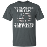 Veteran Gift - We Stand For The Flag We Kneel For The Fallen_black=