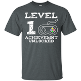 Level 1 Achievement Unlocked Birthday T-shirt_black=