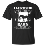 To The Barn And Back Horse Lover Riding Gifts Shirt_Black