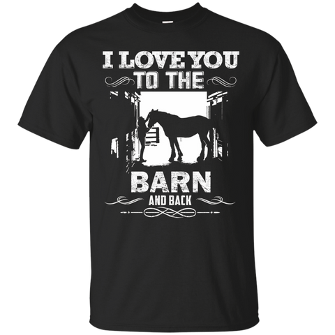 To The Barn And Back Horse Lover Riding Gifts Shirt_Black