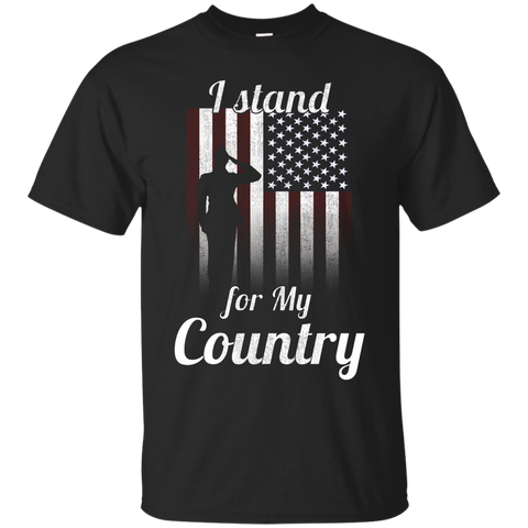 I Stand For My Country T Shirt_black