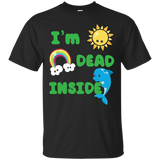 I'm Dead Inside Funny T Shirt Happy Sun Rainbow Dolphin