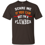Scare Me If You Can But I'm A Plumber Halloween T-Shirt_Black